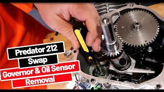 Predator 212 Swap  Governor and Oil Sensor Removal [upl. by Nessah]