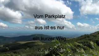 Großer Belchen im Elsass  Vogesen  Grand Ballon en Alsace  Vosges  Im MEGA STURM [upl. by Alidia326]