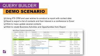 IFS Apps 10 IFS Query Builder Overview and Demo [upl. by Kahcztiy]