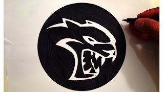 How to Draw the Hellcat Logo [upl. by Nealson]