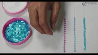 Hand Embroidery Tutorial for Beginners  How to sew sequins [upl. by Benedick437]