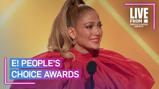 Jennifer Lopez Surprised by Nicole Kidman amp More at 2020 PCAs  E People’s Choice Awards [upl. by Iramohs]