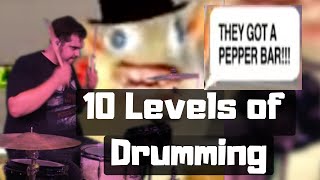 10 Levels of Drumming  Quiznos Rat Song [upl. by Aleron]