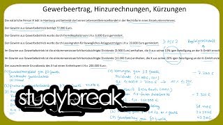 Gewerbeertrag Hinzurechnungen Kürzungen  Unternehmensbesteuerung [upl. by Ariahs]