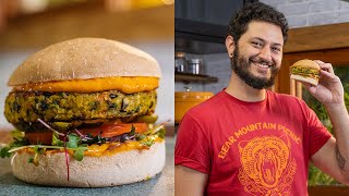 HAMBÚRGUER VEGANO  RECEITA FÁCIL E BARATA  Receitas Vegetarianas  Rafael Ribas [upl. by Combes183]