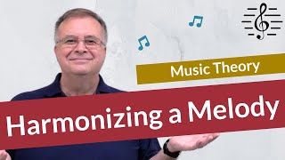 How to Harmonize a Melody  Music Theory [upl. by Alwitt]