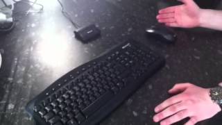 Resyncing my wireless Keyboard amp Mouse [upl. by Arobed]