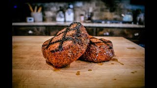 Grilled Filet Mignon on a Pellet Grill [upl. by Anoiuq]