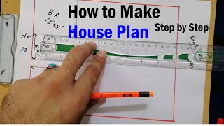 How to Make a House Plan Step by Step [upl. by Ardeid]