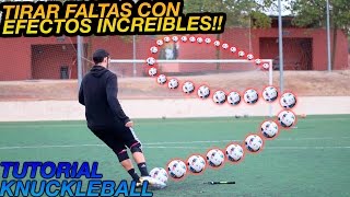 TUTORIAL APRENDE a Lanzar Faltas con EFECTOS INCREÍBLES  Faltas CR7 Bale David Luiz [upl. by Cook]