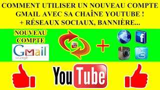 COMMENT CHANGER MODIFIER MON ADRESSE GMAIL DE MA CHAÎNE YOUTUBE  RÉSEAUX SOCIAUX BANNIÈRE… 2021 [upl. by Monson]