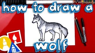 How To Draw A Realistic Wolf [upl. by Almond]