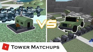 Mobile Competition  Tower Matchups  Tower Battles ROBLOX [upl. by Penland]