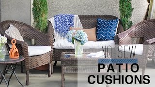 NoSew Patio Cushion Covers [upl. by Alidis]