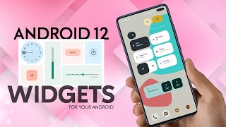 Get Android 12 Look On Your Phone  Install Android 12 Widgets 🔥 [upl. by Aretahs]