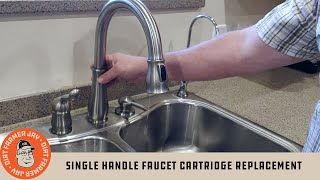 Delta Single Handle Faucet Cartridge Replacement [upl. by Ahsead]