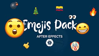 Pack de Emojis Animados en 4k para After Effects GRATIS [upl. by Neenad]