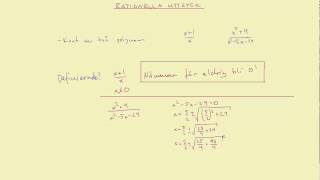 Matematik 3b Rationella uttryck  del 1 [upl. by Eeliram]