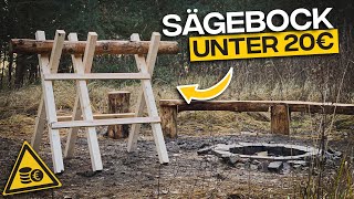 Sägebock für unter 20€ selber bauen  Schwedencamp [upl. by Aceissej]