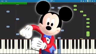 Hot Dog Song  Mickey Mouse Clubhouse  Piano Tutorial [upl. by Ylle]