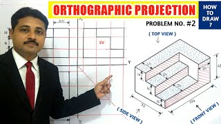 ORTHOGRAPHIC PROJECTION IN ENGINEERING DRAWING IN HINDI Part2 TIKLESACADEMYOFMATHS [upl. by Noizneb684]