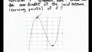 Estimating the local extrema from a graph [upl. by Aihsekin]