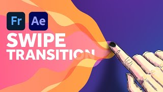 Unique Swipe Transition  After Effects Tutorial [upl. by Ybor]