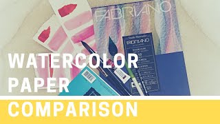 Canson vs Fabriano Studio  Watercolor Paper Comparison for Beginners [upl. by Enal103]