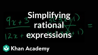 Simplifying rational expressions introduction  Algebra II  Khan Academy [upl. by Argyres]