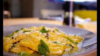 BUTTERNUT SQUASH RAVIOLI RECIPE [upl. by Lindsey]