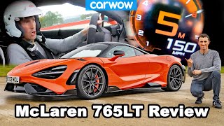 McLaren 765LT review see how quick it is 060 100 amp 150mph  itll blow your mind [upl. by Maidy]