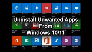 Uninstall unwanted system apps from Windows 10 and 11 [upl. by Diamond]