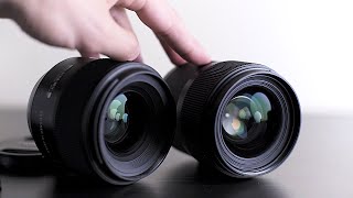 Tamron 35mm f18 Di VC USD vs Sigma 35mm f14 DG HSM ART  Quick Lens Review Comparison [upl. by Alda]