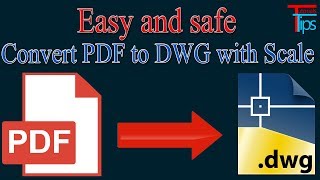 Convert PDF to AutoCAD  Free PDF to DWG converter With Scale [upl. by Auqenaj]