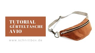 Bauchtasche ganz leicht selber nähen Gürteltasche nähen [upl. by Llerdnek472]