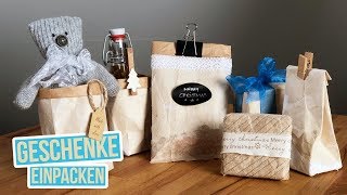 DIY Geschenkverpackung aus Tetrapack basteln  Milchtüten Upcycling [upl. by Harper733]