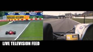 Senna crash  Split screen comparison [upl. by Benzel13]