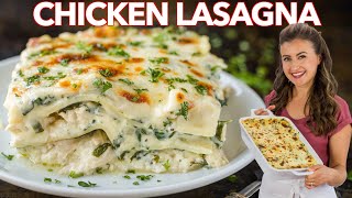 Easy CHICKEN LASAGNA With Creamy White Sauce [upl. by Timmie]