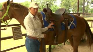 How to Saddle a Horse Western Style [upl. by Yrrep]