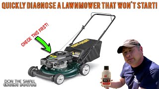 Lawnmower Wont Start Simple Method To Quickly Diagnose It [upl. by Adlar]