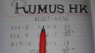 Rumus TOGEL HK 2D 3D 4D 100 tembus [upl. by Glynias]