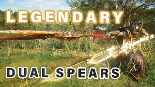 LEGENDARY Dual Spears  The BEST Weapon Build ► AC Valhalla [upl. by Jr]