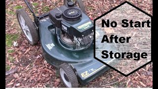 Lawn Mower wont start in the Spring  How to Fix it  Craftsman Eager1 Briggs amp Stratton [upl. by Janelle]