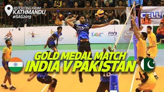 Highlights  India v Pakistan  Final  Mens Volleyball  13th South Asian Games 2019 [upl. by Lesly]