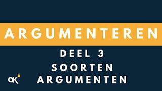 Argumenteren soorten argumenten 34 [upl. by Gobert]