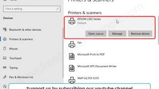 How to install Epson L382 printer driver manually in Windows 10 [upl. by Ert]