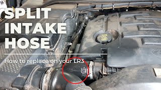 LR3 27TD intercoolerintake boost hose replacement DIY guide [upl. by Tnias]