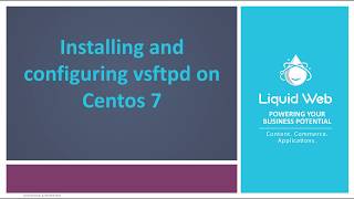 How to Install and Configure vsftpd on CentOS 7 [upl. by Knipe]