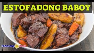 How to Cook Estofadong Baboy Sweet Pork Stew [upl. by Coppinger]