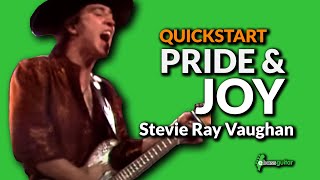 Walking Blues Bass guitar Lesson Quick Start  Pride amp Joy Stevie Ray Vaughan [upl. by Ellehsad123]